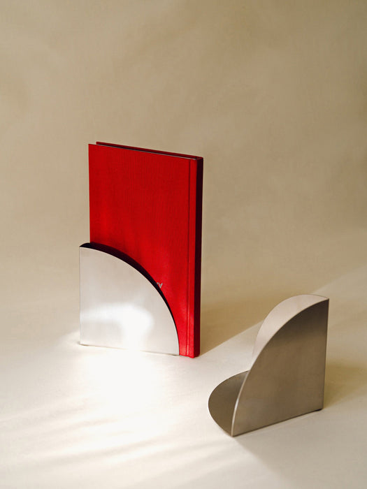 Stainless Steel Bookends Boko Set of 2