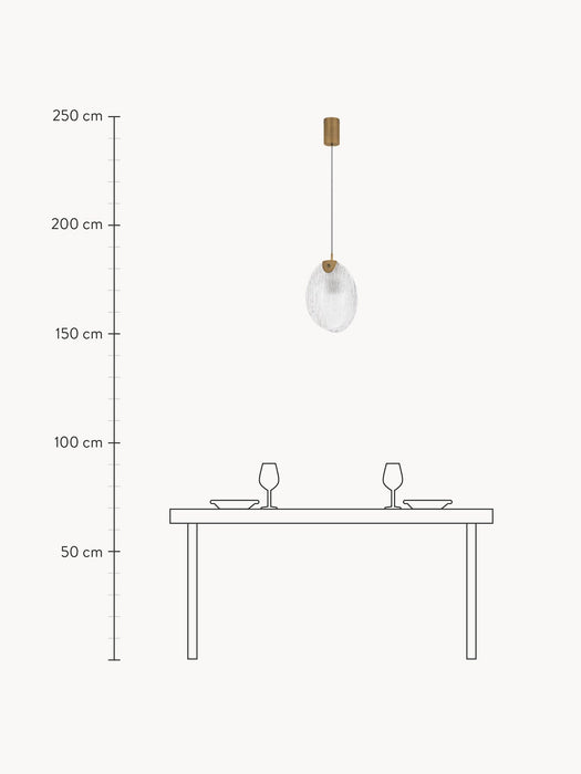 Handmade Small LED Pendant Light Shelina