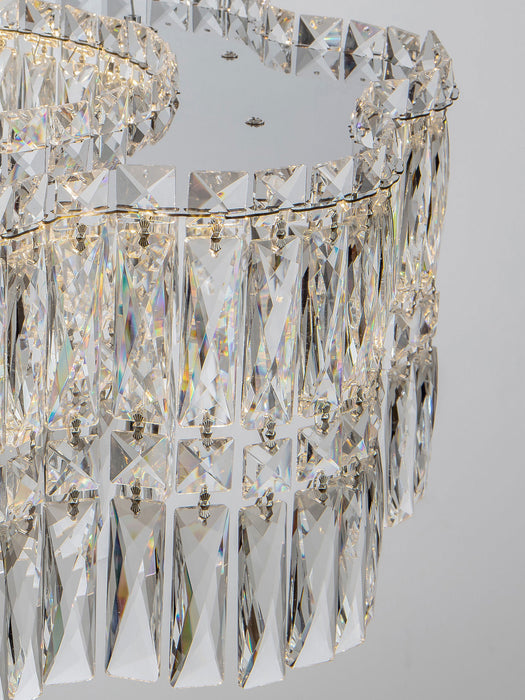 Dimmable LED Crystal Glass Chandelier Nuvia