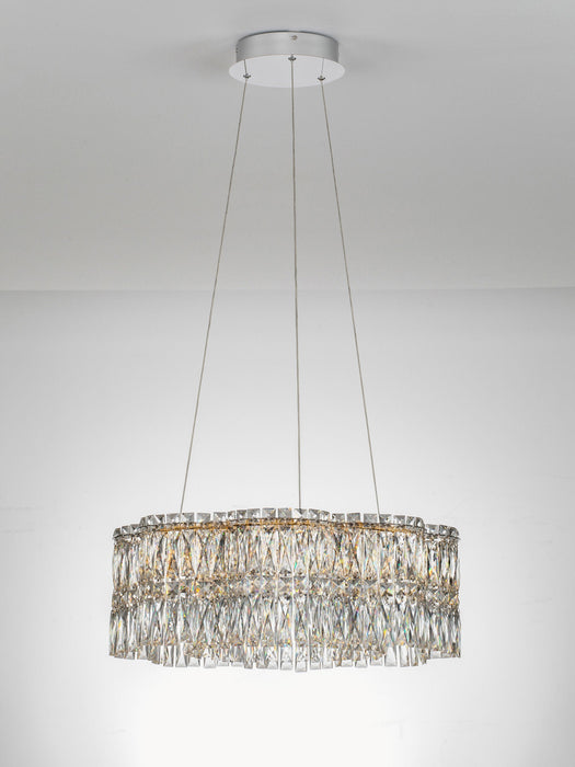 Dimmable LED Crystal Glass Chandelier Nuvia