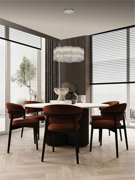 Dimmable LED Crystal Glass Chandelier Nuvia