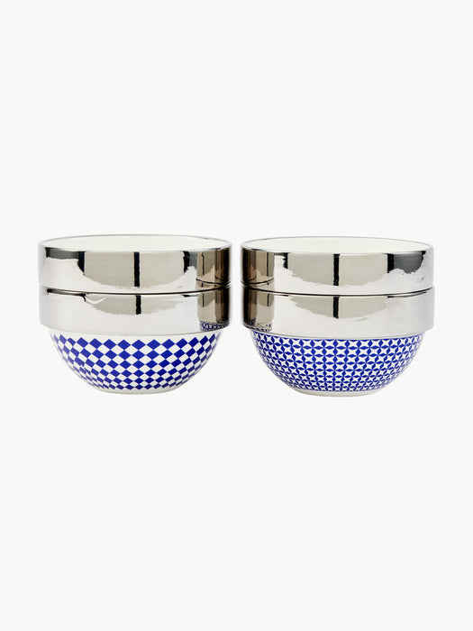 Aunty Porcelain Small Bowls, Set of 4