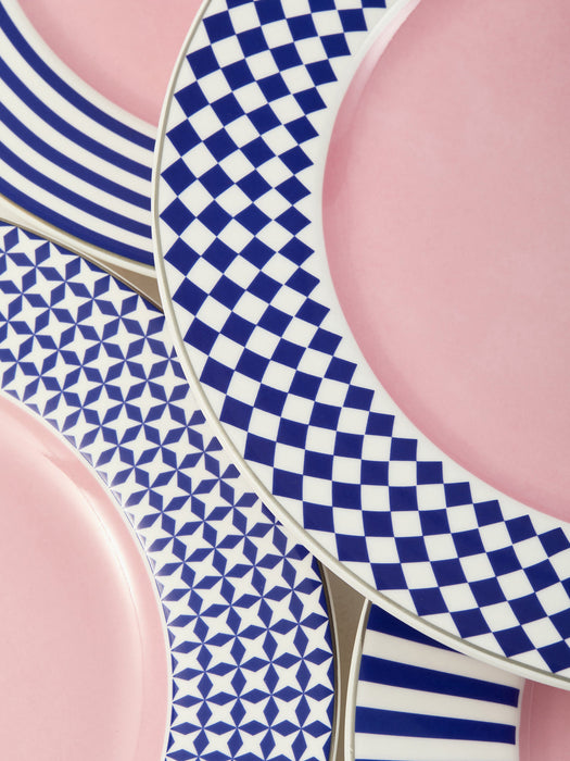 Aunty Porcelain Dinner Plates, Set of 4