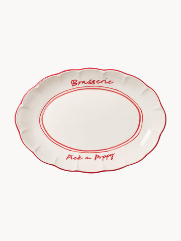 Bistro Hand-Painted Serving Platter