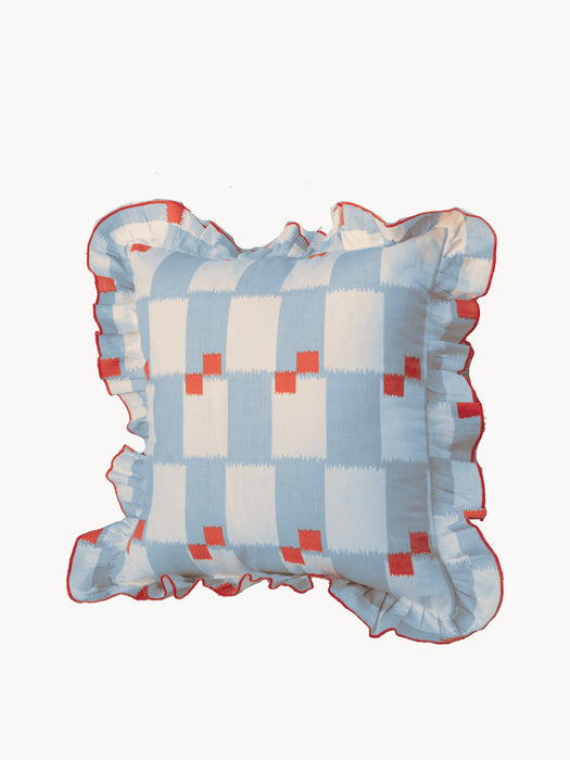 Cotton Cushion Cover Devon with Ruffles
