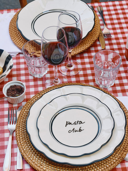 Hand-Painted Dinner Plate Bistro