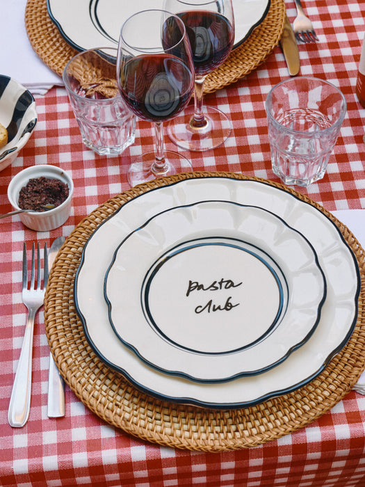 Hand-Painted Breakfast Plate Bistro