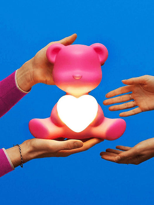Kids Portable LED Table Lamp Teddy Love Dimmable