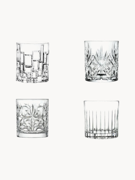 Crystal Tumblers Mixology Set of 4