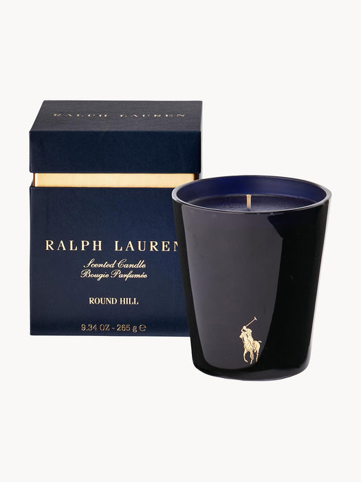 Scented Candle Round Hill Lemon Lavender White Tea Musk