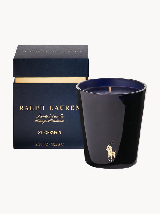 Scented Candle St Germain Smoky Bergamot Leather Fragrant Spice Amber Wood