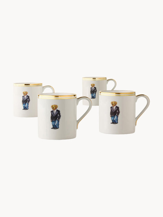 Porcelain Mugs Wilshire Set of 4