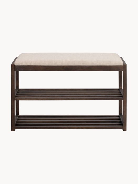 Oak Wood Bench Confetti with Shoe Rack