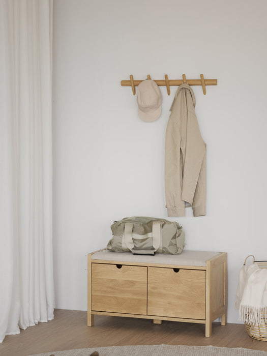 Upholstered Wooden Storage Bench Hillmond