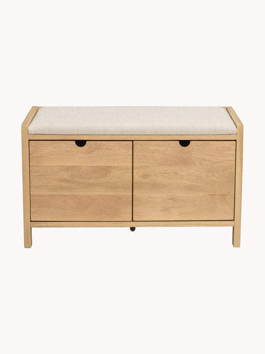 Upholstered Wooden Storage Bench Hillmond