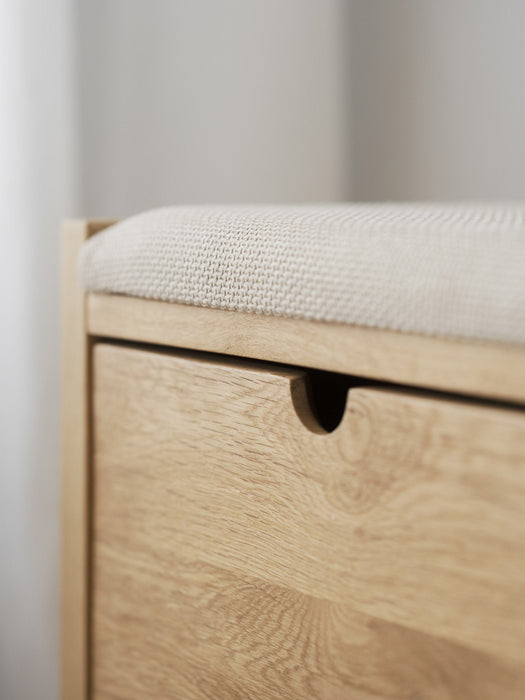 Upholstered Wooden Storage Bench Hillmond