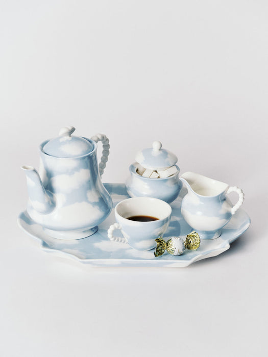 Les Objets Mouleversants Hand-Finished Porcelain Coffee Cup with Saucer