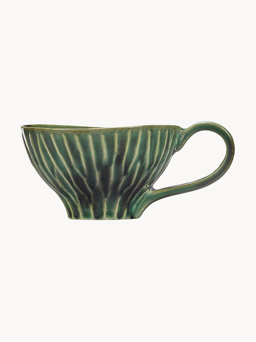 Verde Lanza Hand-Finished Mugs, Set of 2