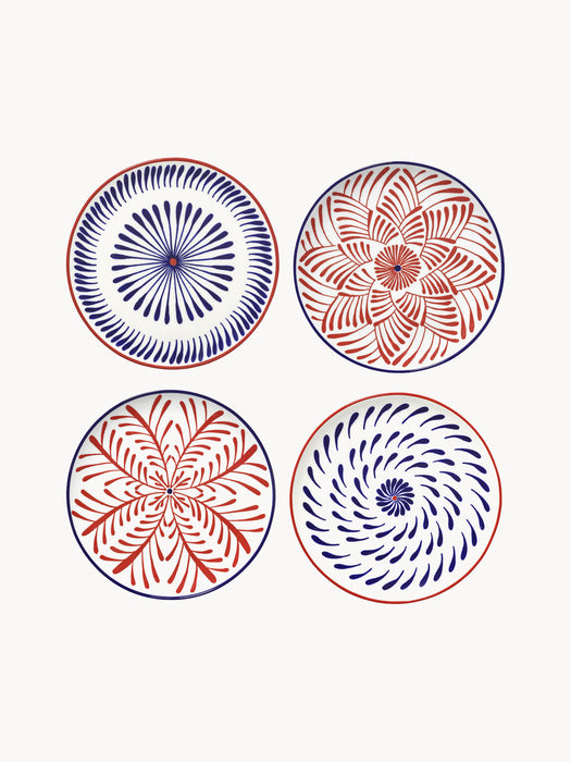 Bazaar Hand-Finished Dinner Plates, Set of 4