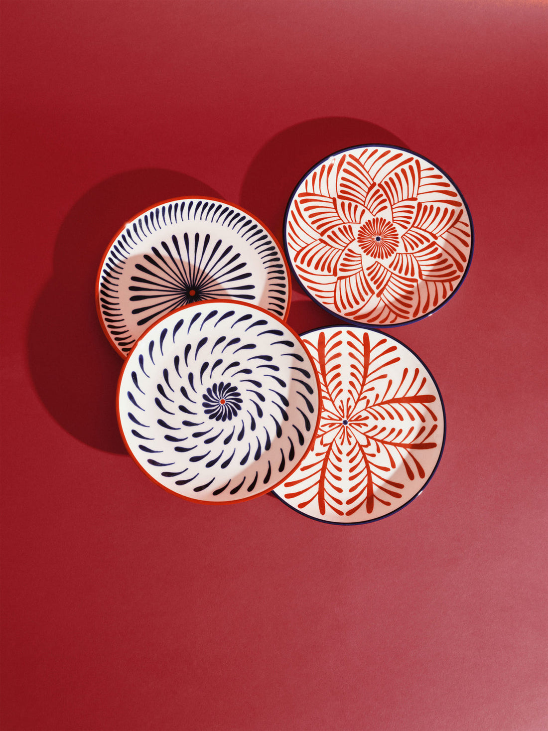 Bazaar Hand-Finished Dinner Plates, Set of 4