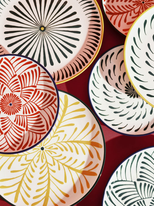 Hand-Finished Dinner Plates Bazaar Set of 4