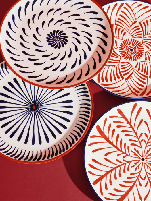 Bazaar Hand-Finished Breakfast Plates, Set of 4