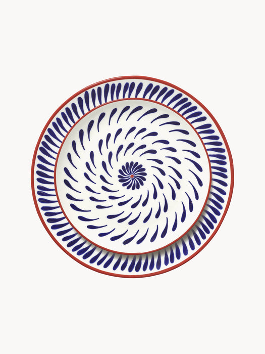 Hand-Finished Breakfast Plates Bazaar Set of 4