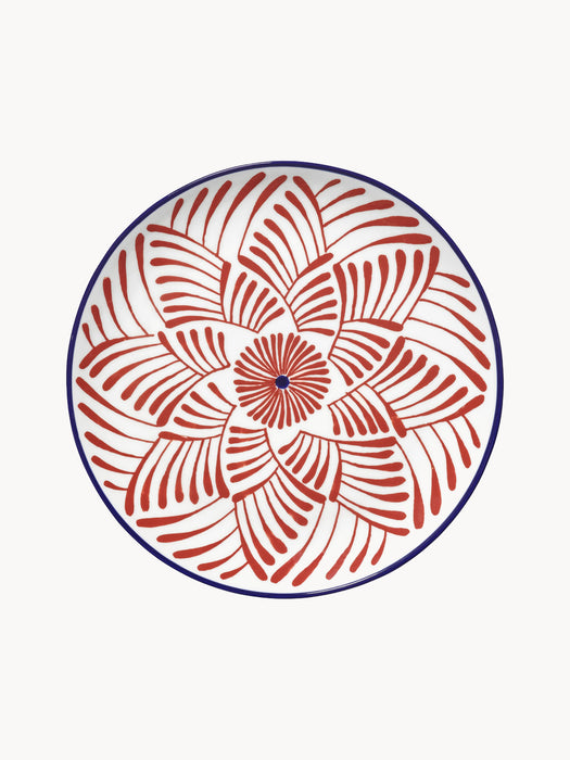 Hand-Finished Breakfast Plates Bazaar Set of 4