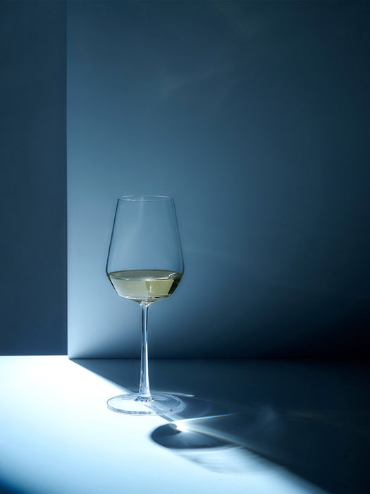 Crystal White Wine Glasses Celestia Set of 6