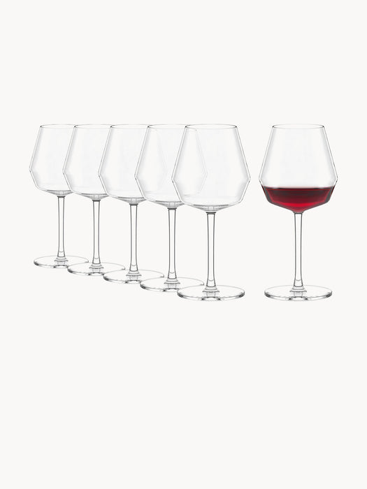 Crystal Red Wine Glasses Celestia Set of 6