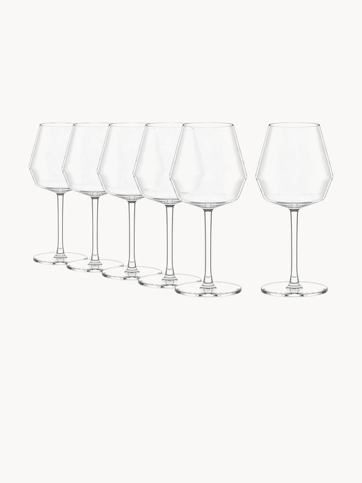 Crystal Red Wine Glasses Celestia Set of 6