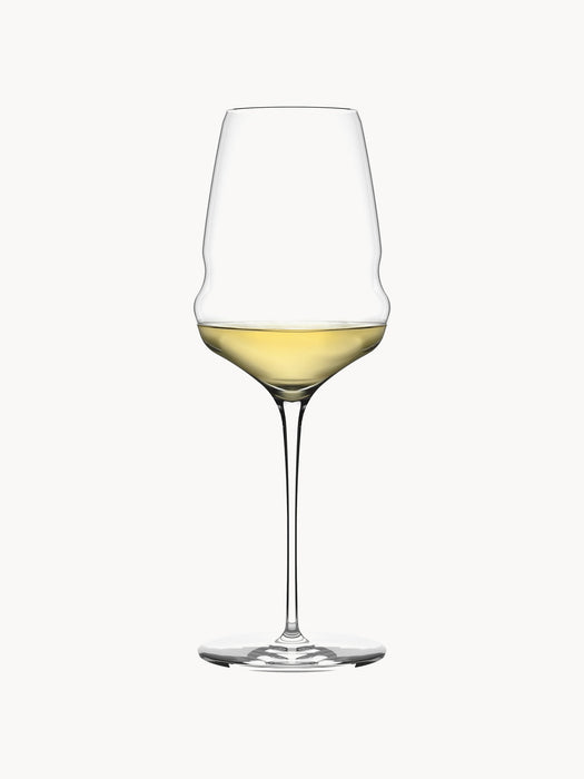 Crystal White Wine Glasses Cocoon Set of 6