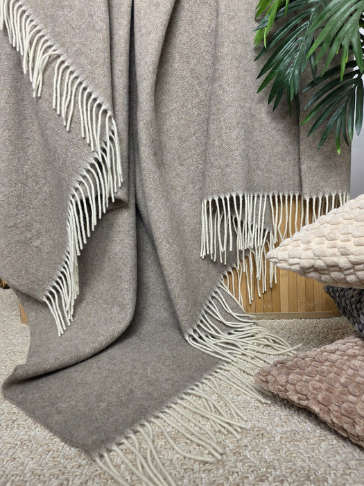 Wool Throw Faro with Cashmere