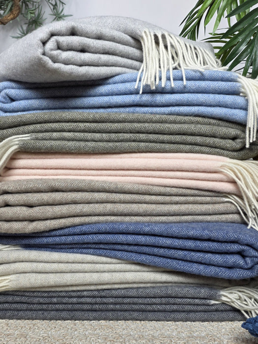Wool Throw Faro with Cashmere