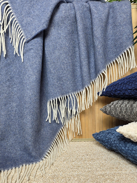 Wool Throw Faro with Cashmere
