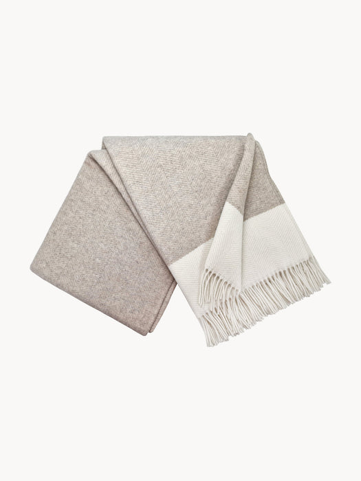 Wool Throw Faro with Cashmere