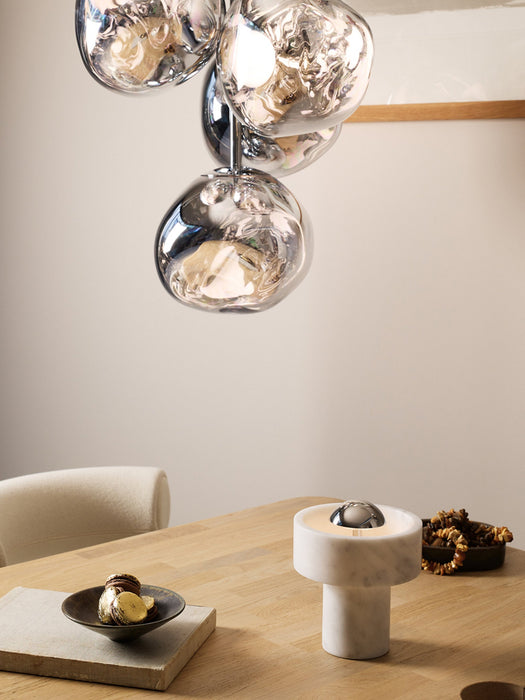 Portable LED Marble Table Lamp Stone Dimmable