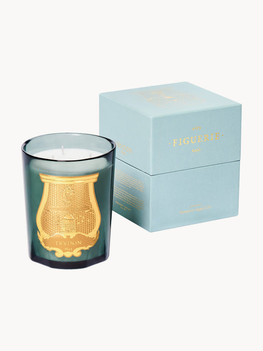 Handmade Scented Three-Wick Candle Figurie Copaiba Hyacinth & Green Bouquet