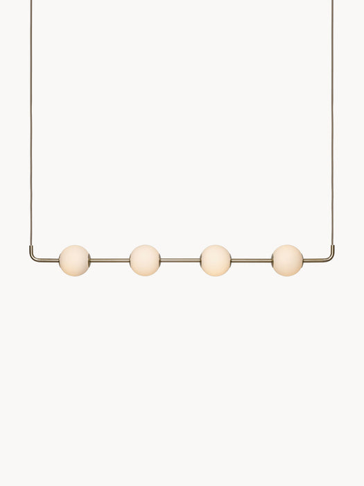 Mouth-Blown LED Pendant Light Audrey Linear