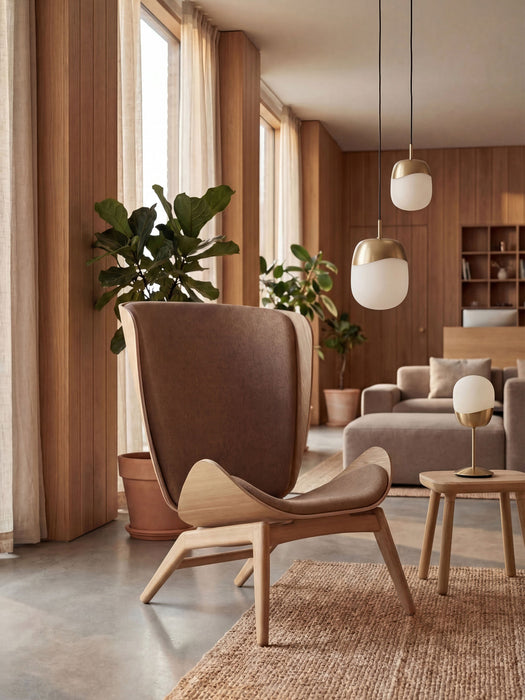 Spring Mouth-Blown Pendant Light