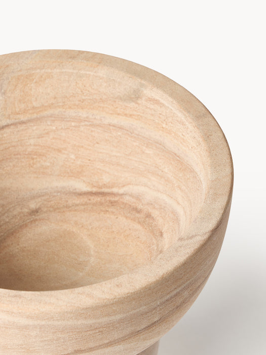 Decorative Sandstone Bowl Cunca