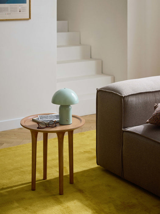 Jeani Round Mango Wood Side Table