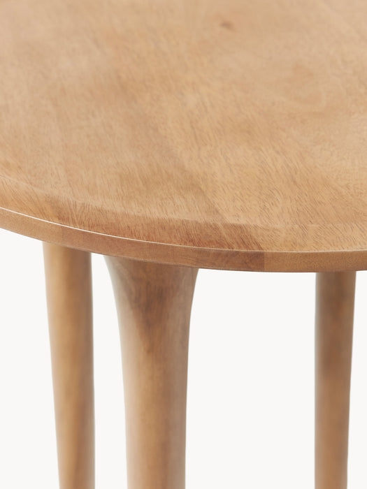 Jeani Round Mango Wood Side Table