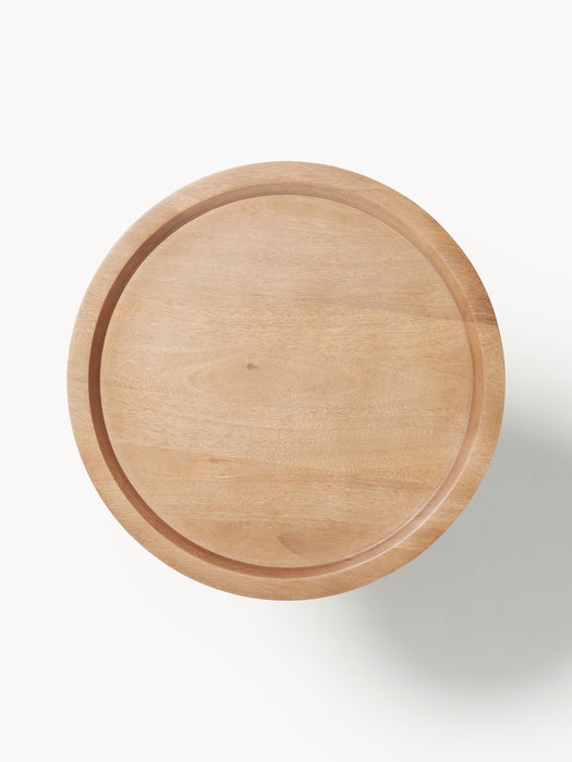 Round Mango Wood Side Table Jeani