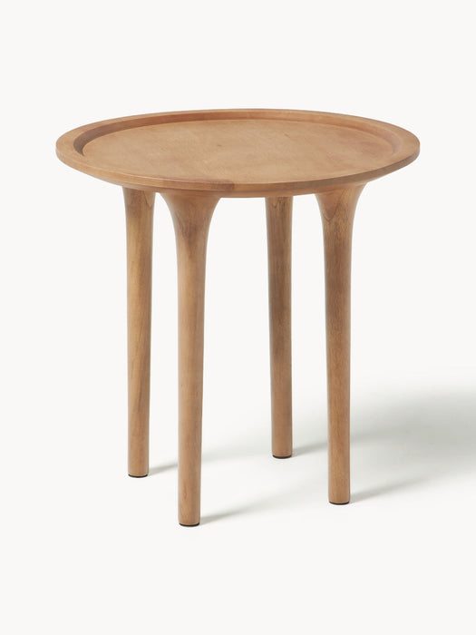 Jeani Round Mango Wood Side Table