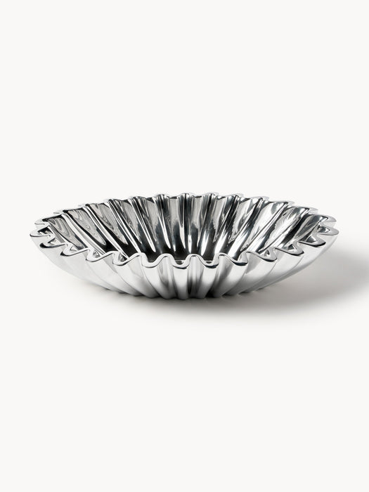 Oval Decorative Metal Bowl Santorini W 35 cm