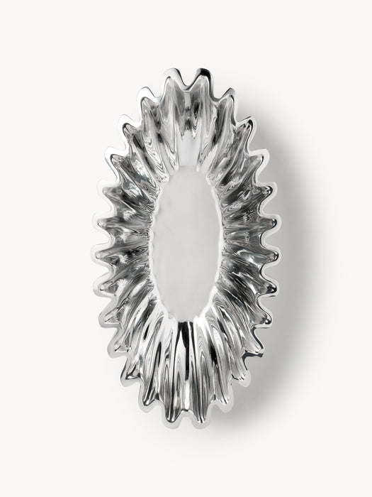 Oval Decorative Metal Bowl Santorini W 35 cm
