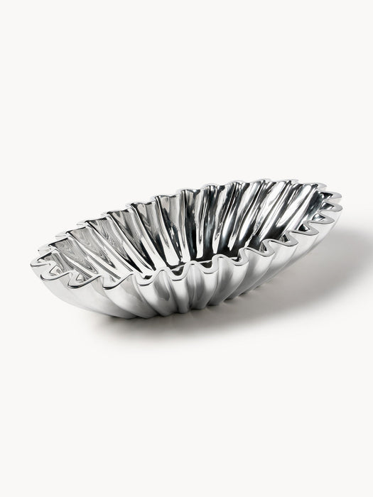 Santorini Oval Decorative Metal Bowl, W 35 cm