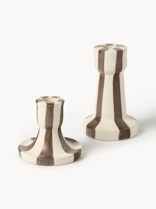 Hand-Painted Candle Holders Ellen Set of 2
