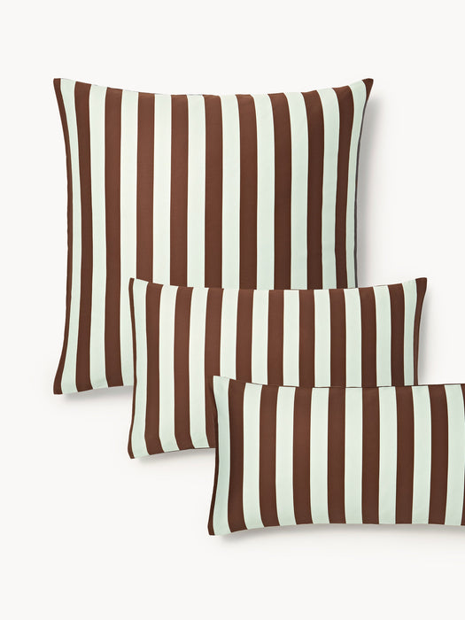 Striped Cotton Sateen Pillowcase Zani